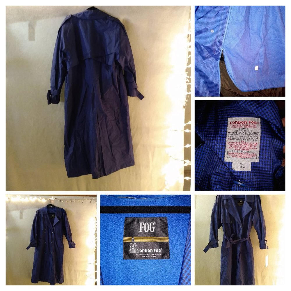 Blue London Fog Coat